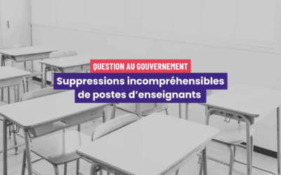 Suppressions incompréhensibles de postes d’enseignants