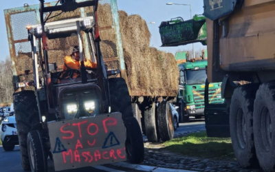 Soutien aux agriculteurs mobilisés hier à St-André de Cubzac