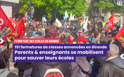 Budget 2026 : 151 fermetures de classes annoncées en Gironde à la rentrée