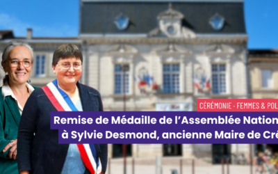 Médaille de l’Assemblée Nationale à Mme Sylvie DESMOND, maire sortante de Créon