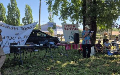 Mobilisation contre le projet EMME à Parempuyre