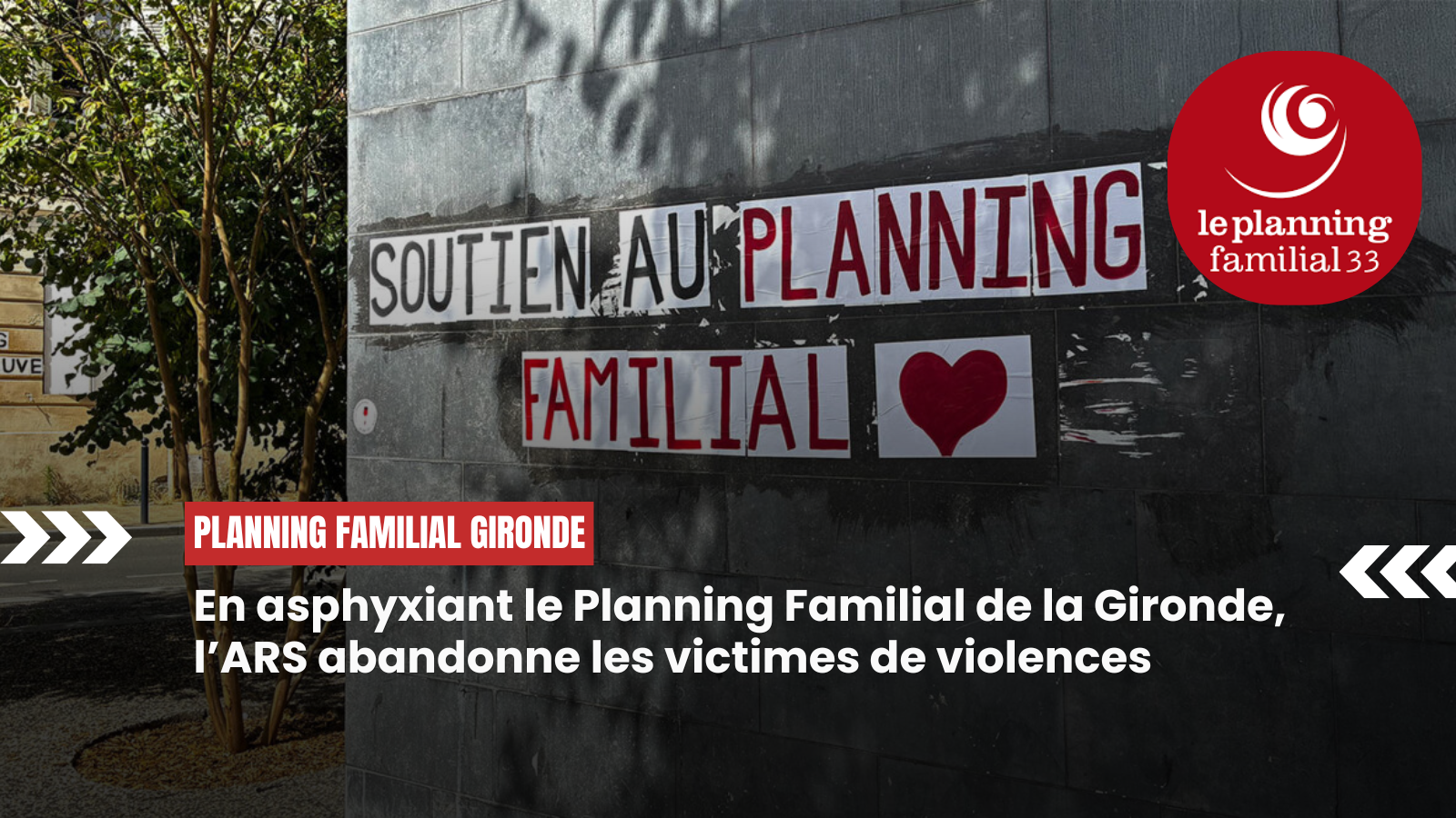 Suppression de la subvention de l’Agence Régionale de Santé au Planning Familial
de la Gironde