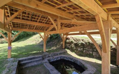 Inauguration du lavoir de St Félix de Foncaude : projet des terminales du lycée professionnel Sud-Gironde