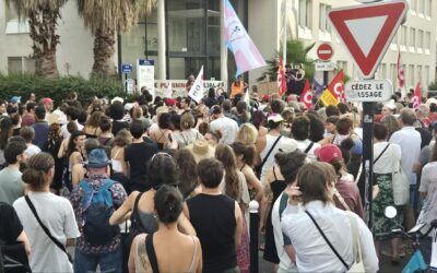 Mobilisation pour le Planning Familial de Gironde devant les locaux de l&rsquo;ARS