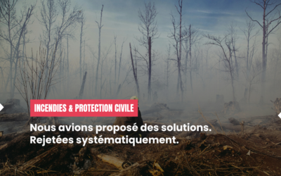 Incendies et protection civile : Les propositions insoumises rejetées systématiquement