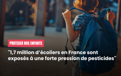 « 1,7 million d’écoliers en France sont exposés à une forte pression de pesticides »