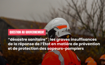 Le risque de « désastre sanitaire » auquel sont exposés les sapeurs-pompiers
